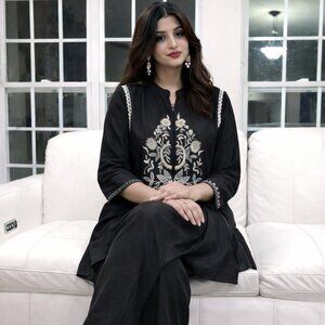 Women's Black BRAND NEW  Co-Ord Set – Size XXL (India) / Large-XL (USA)